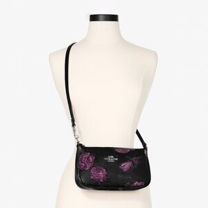 Coach Nolita 19 Black/Purple Floral